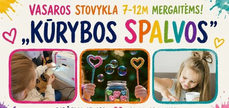 „Kūrybos spalvos“ Panevėžyje: keturios dienos be ekranų