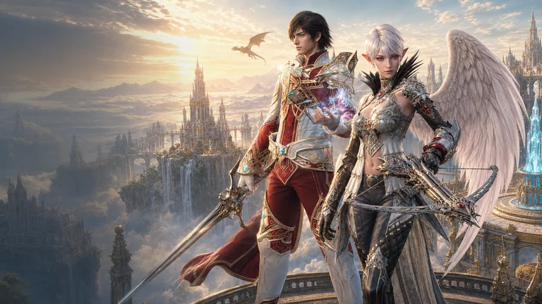 Lineage2AI AI MMORPG projekto vizualizacija 2