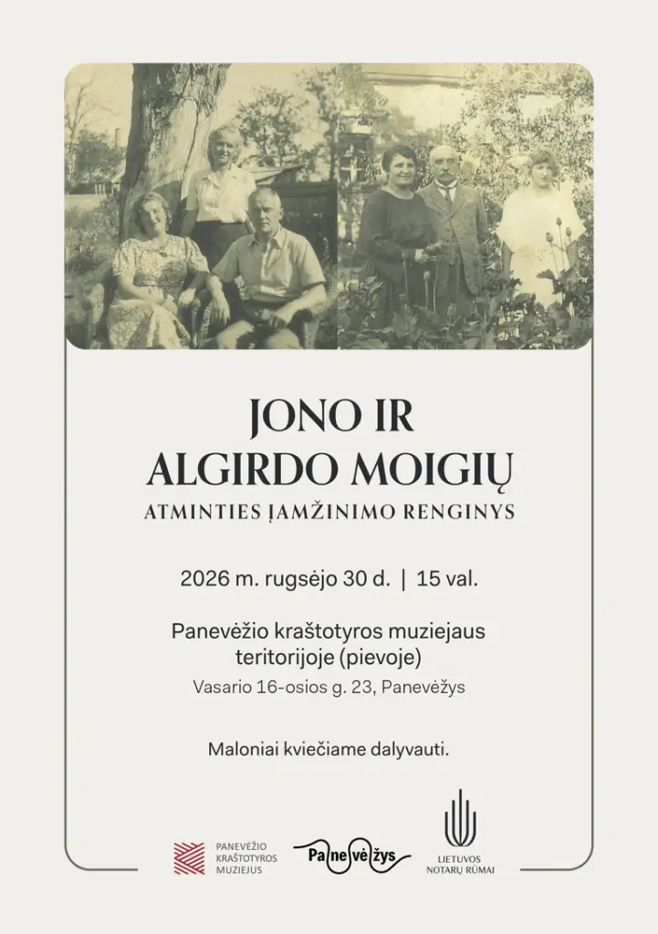 Rugsėjo 30-ąją Panevėžyje atidengs Moigių skulptūrą